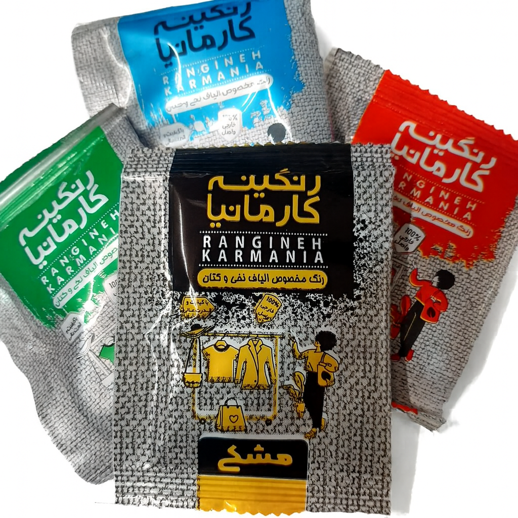 تصویر رنگ لباس مشکی بسته 30 عددی محصول رنگینه کارمانیا